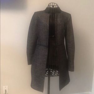 Black sparkle long jacket BCBG